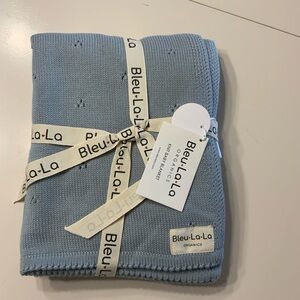 Blue la la baby blanket